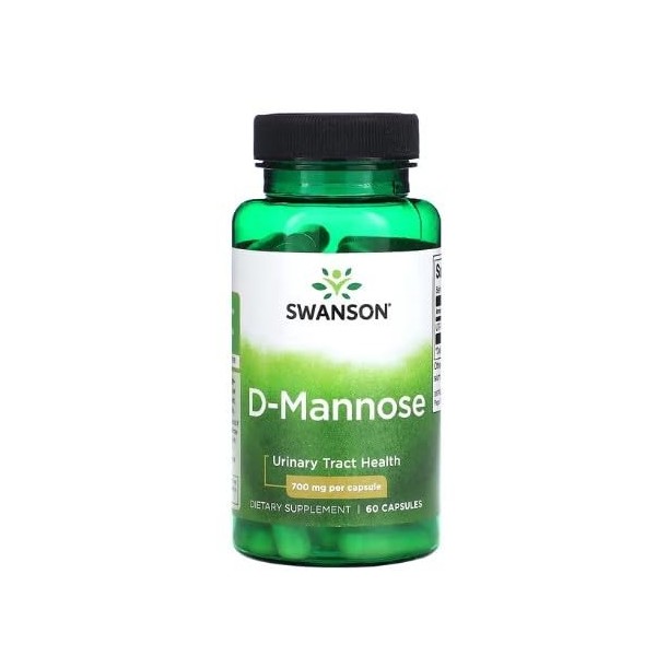 Swanson D-mannose, 700 mg – 60 caps, soutien naturel pour voies urinaires et vessie