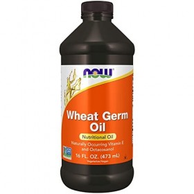 Now Foods, Wheat Germ Oil Huile de Germe de Blé , Vegan, 473ml, Testé en Laboratoire, Sans Soja, Sans Gluten, Sans OGM