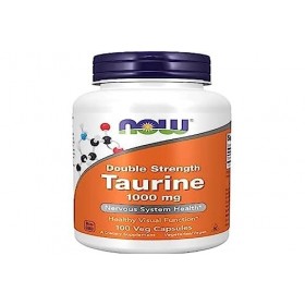 Now Foods Taurine Double Force 1000 mg 100 Gélules végétaliennes