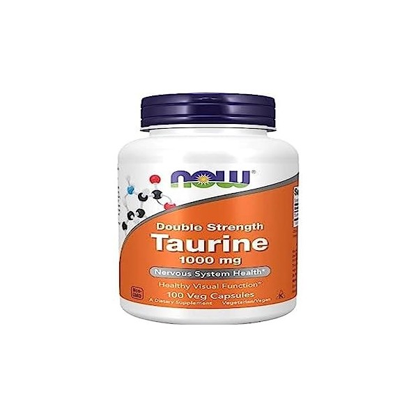 Now Foods Taurine Double Force 1000 mg 100 Gélules végétaliennes