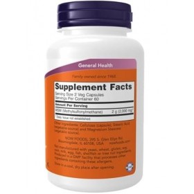 Now Foods MSM 1000 mg 240 gélules végétaliennes Soufre