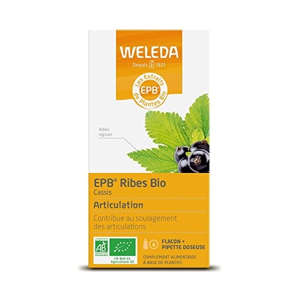 WELEDA - EPB® Ribes Bio - Articulation - Complément Alimentaire Naturel - Flacon-Pipette 60 ml