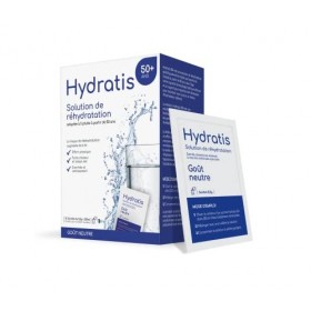 HYDRATIS 50+ - Solution de Réhydratation Neutre - Boisson à Diluer dans lEau pour Adulte de +50 Ans - Soutien du Métabolisme