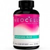 NeoCell, Hyaluronic Acid Acide Hyaluronique , 100mg, Haute Dosé, 60 Capsules, Testé en Laboratoire, Sans Gluten, Sans Soja, 