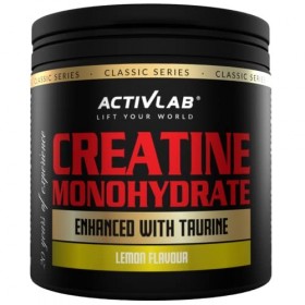 Activlab Creatine Monohydrate 300g Creatine Monohydrate avec Taurine : Le complément idéal pour la croissance de la masse mus