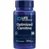 Life Extension, Optimized L-Carnitine, 700mg, Haute Dosé, 60 Capsules végétaliennes, Testé en Laboratoire, Sans Gluten, Végét