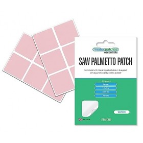 Medex Essential Patches Lot de 12 patchs pour le corps de la prostate Saw Palmetto avec ginseng Gotu Kola Thé vert Damiana