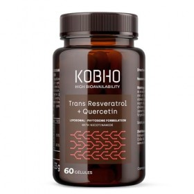 Gélules Trans Resveratrol avec Quercetine + Nicotinamide et Vitamine C | Perte de Poids Rapide et Efficace et Anti-Âge | Abso