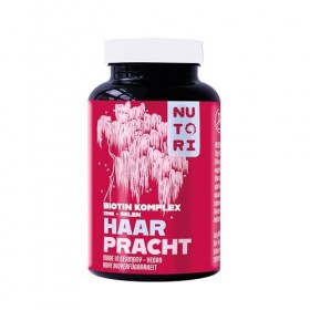 NUTORI - Complexe de biotine pour les cheveux, la peau et les ongles - + Sélénium, Zinc & Vitamine C - Hautement dosé avec 5m
