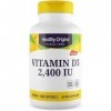 Healthy Origins, Vitamin D3 60mcg 2400 IU , Dépôt, 1 Capsule tous les 3 Jours, 360 Capsules molles, Haute Dosé, Testé en Lab