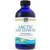 Nordic Naturals, Arctic Cod Liver Oil, 1060mg dOméga-3 dHuile de Foie de Morue, avec EPA et DHA, 237ml, Testé en Laboratoir