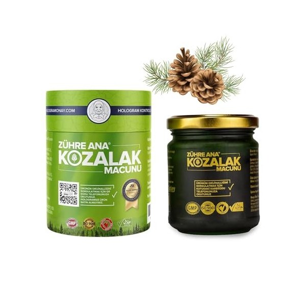 Kozalak Macunu Pâte de cône Ana 240 ml – Médicament contre la toux – Ana Macun – Pâte Pinecone – Pâte de pommes de pin