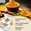 Gommes au Curcuma avec Gingembre et Poivre Noir - Hautement Dosée avec 80% de Curcumine et 95% Pipérine - Anti Inflammatoire 