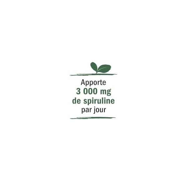 BLANCHE BRESSON - Spiruline - Energie & Resistance - Renforce Votre Tonus & Vitalité - Immunité, Réduit la Fatigue, Stimule -