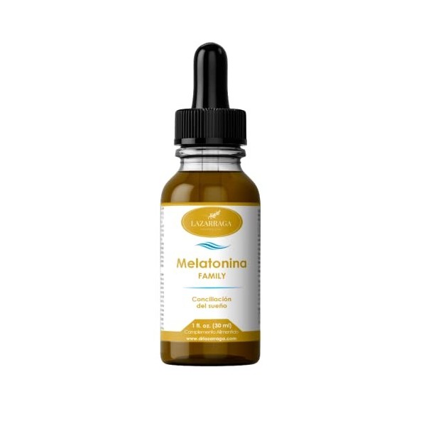 Mélatonine naturelle pure en gouttes pour endormir et dormir | Sans tryptophane et magnésium Efficace pour bébé, enfant et ad