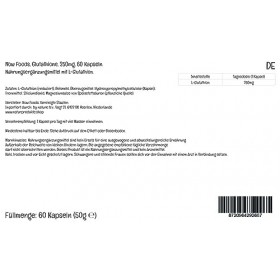 Now Foods, L-Glutathione, 250mg, L-Glutathion Réduit, 60 Capsules végétaliennes, Acide Aminé, Testé en Laboratoire, Végétarie