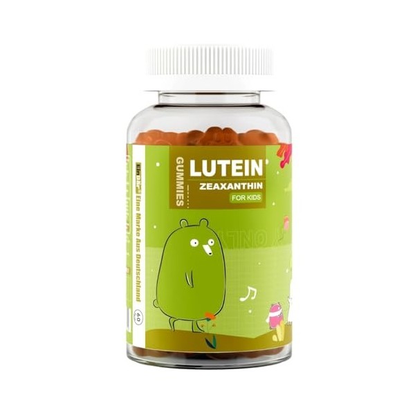 Vitamines oculaires Lutéine Zéaxanthine pour enfants Oursons gommeux, pour maintenir une vision normale tous les 4 Avec Lutéi