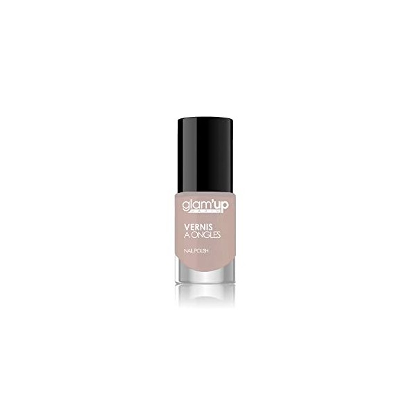 GlamUp Paris - Vernis à Ongles - Ultra Brillance - Longue Tenue - Séchage Rapide - N°136 - Nude