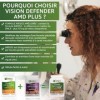 Vision Defender AMD Plus - Supplément Vision avec Lutéine, Méso Zéaxanthine, Zinc, Vitamine C & E, Minéraux, Antioxydant, Car