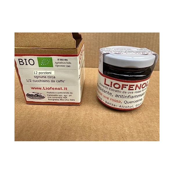 Liofenol 30 ml - Antioxydant et anti-inflammatoire naturel - polyphénols, resvératrol, quercétine - extrait lyophilisé de rai