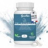 MAGNÉSIUM|120 gélules|Bisglycinate, Malate, Citrate de magnésium| Hautement absorbable|Enrichi de vitamine C et B6|315mg|Anti