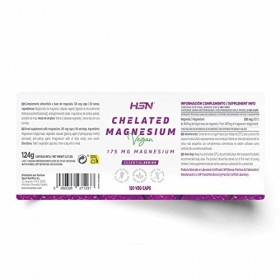 HSN Magnésium | 350mg Minéral élémentaire sous forme de bisglycinate à haute biodisponibilité | Offre de 2 mois | Végétalien,