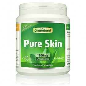 Greenfood Pure Skin, 1200 mg, dose élevée, 120 comprimés, végan. Sans additifs artificiels.