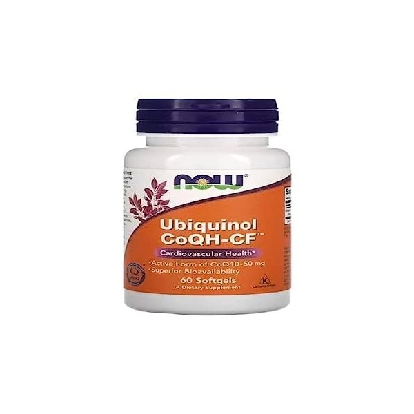 Now Foods, Ubiquinol CoQ10, Kaneka Ubiquinol, 50 mg, 60 gélules molles