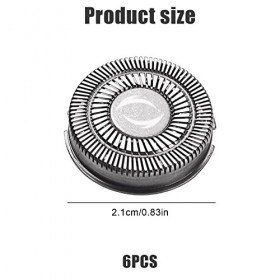 Lot de 6 têtes de rechange SH30/50/52 pour rasoir électrique Philips avec lame pointue