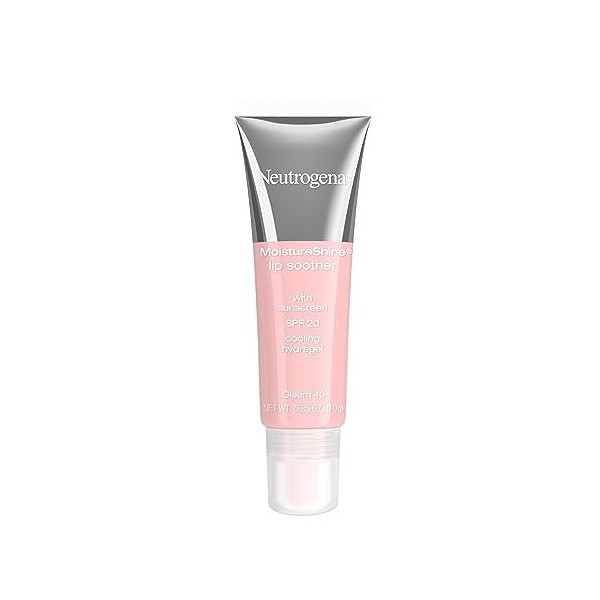 Neutrogena MoistureShine Lip Soother, SPF 20, Gleam 40, 0.35 Ounce