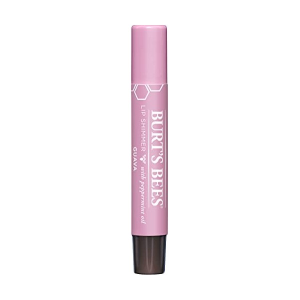 Burts Bees 100% Natural Moisturizing Lip Shimmer, Guava - 1 Tube