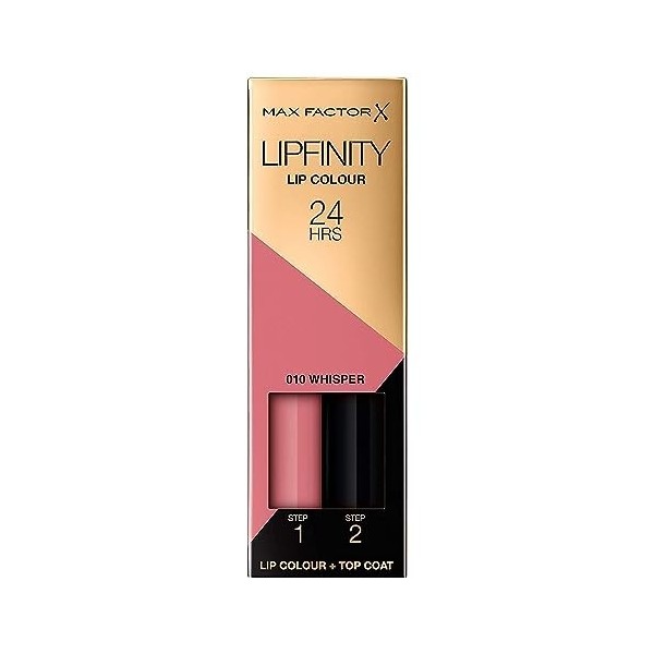 Lipfinity Lipstick de Max Factor - Rouge a levres Whisper 10