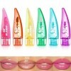 6 Pcs Lip Gloss Set, Lip Glow Oil, Huile de soin des lèvres Brillant à lèvres repulpant, hydratant pour les lèvres rouge à lè