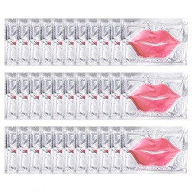 Wisvis Lot de 30 masques à lèvres en cristal de cerise rose en forme de lèvres - Pour les lèvres sèches et raffermissantes