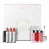 KIKO Milano Holiday Première Irresistible Lips Gift Set | Coffret Cadeau Lèvres : 3 rouges À Lèvres Mats Et 3 brillants À Lèv