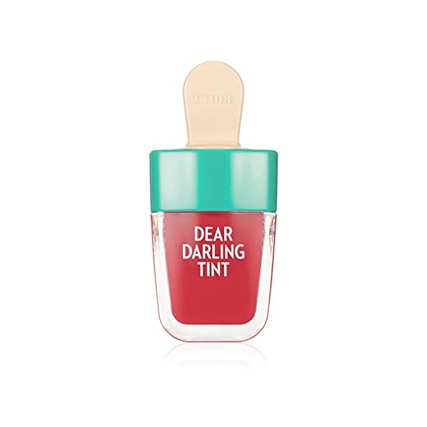 Etude House Crème glacée teintée de gel deau Dear Darling PK004 Rouge Haricot Rouge 21AD | Colorant pour les lèvres aux 