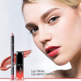 Joyeee 6 Rouge à lèvres mat avec 6 crayons à lèvres, brillant à lèvres durable et antiadhésif, kit de brillant à lèvres en ve