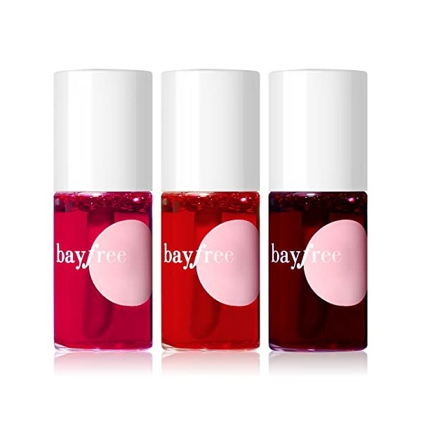 bayfree Lip Tint Stain Set Rouge à Lèvres Matte Teinte Lèvres Sans Transfert Effet Tattoo Naturel Longue Durée, Long Lasting 