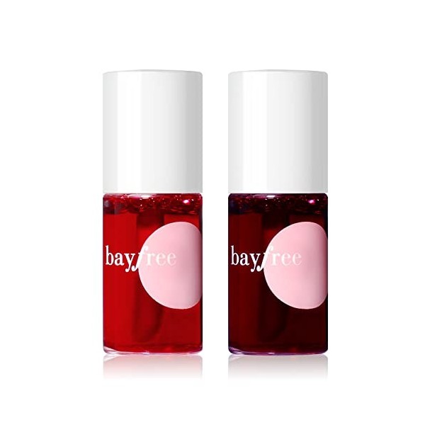 bayfree Lip Tint Stain Set Rouge à Lèvres Matte Teinte Lèvres Sans Transfert Effet Tattoo Naturel Longue Durée, Long Lasting 