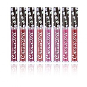 BeauFairy Ensemble de Maquillage Rouge à Lèvres 8 Pièces, Brillant à Lèvres Nacré Chatoyants, Anti Adhésifs, Résistants à Déc