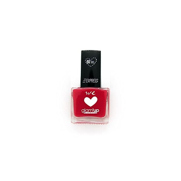 Glam’Up Paris - Vernis à Ongles We Love - Séchage Express 60 Secondes - Longue Tenue - Couleur Intense - Application Facile e