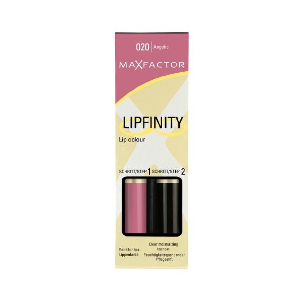 Lipfinity Lipstick de Max Factor - Rouge a levres Angelic 20