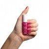 PODERM - LOT 2 PRODUITS | SOIN VERNIS PROFESSIONNEL | Base Coat Tenue Parfaite + Vernis FRAMBOISE Tea Tree | Prévention & Tra