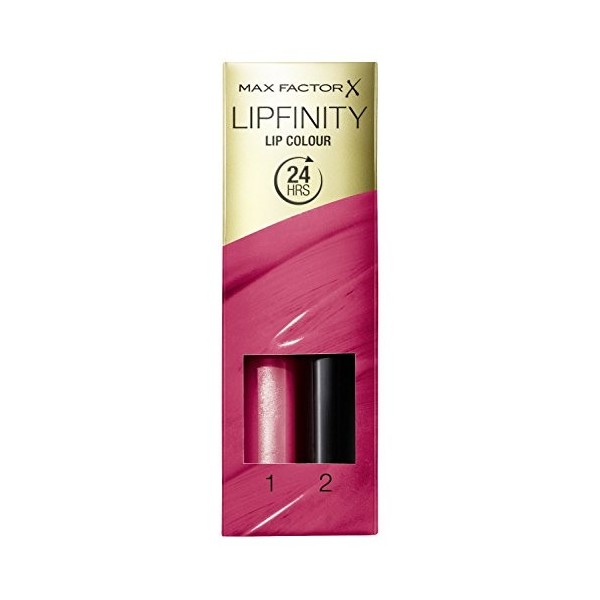 3 x Max Factor Lipfinity Rouge à lèvres Two Step Neuf In Box - 024 Stay Cheerful