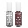 PODERM - LOT 2 PRODUITS | SOIN VERNIS PROFESSIONNEL | Base Coat Tenue Parfaite + Vernis ROUGE NOIR Tea Tree | Prévention & Tr