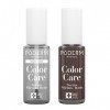 PODERM - LOT 2 PRODUITS | SOIN VERNIS PROFESSIONNEL | Base Coat Tenue Parfaite + Vernis BRUN Tea Tree | Prévention & Traiteme