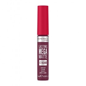 Rimmel London Lasting Mega Matte Rouge à lèvres liquide, longue tenue, hydratant, formule vegan - 940 - Rock me Purple, 7,4&nbsp;m