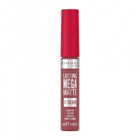 Rimmel London Lasting Mega Matte Rouge à lèvres liquide, longue tenue, hydratant, formule vegan - 210 - Rose & Shine, 7,4&nbsp;ml