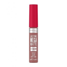Rimmel London Lasting Mega Matte Rouge à lèvres liquide, longue tenue, hydratant, formule vegan - 709 - Strapless, 7,4&nbsp;ml