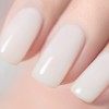 Vishine 4 Couleurs Vernis Gel Semi-Permanent Transparent Milky White Pink Vernis à ongles Naturelle Rose Blanc Laiteux Transp